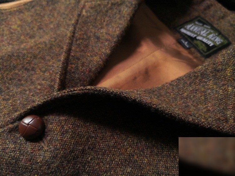 Leather button detail